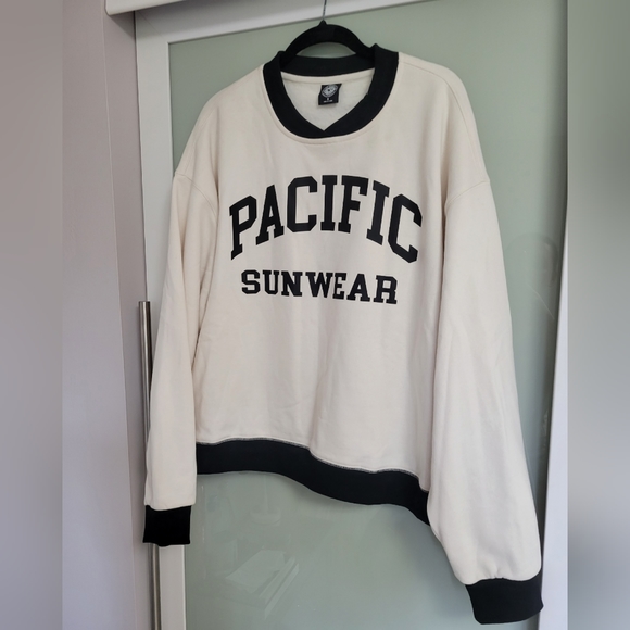 PacSun Pacific Sunwear Surplice Oversized Sweatshirt Size Small - Picture 6 of 10